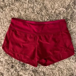 Berry Red Lululemon Shorts